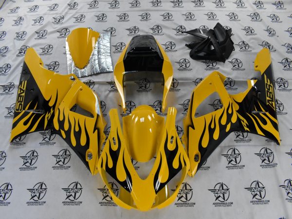 69172 Yellow with Black Flames - 1998 To 1999 R1 Front