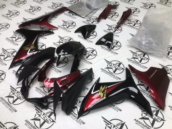 deep red and black 2011 to 2021 gsxr 600/750