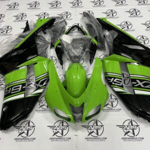 all black and green 2007 to 2008 zx6r