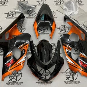 Gloss Black, Silver and Pearl Orange – 2004 to 2005 GSXR 600/750