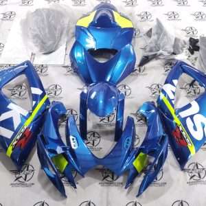 *** ready to ship *** oem style racing blue with red lowers 2006 to 2007 gsxr 600/750