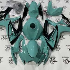 *** ready to ship *** cyan with gloss black lowers 2006 to 2007 gsxr 600/750