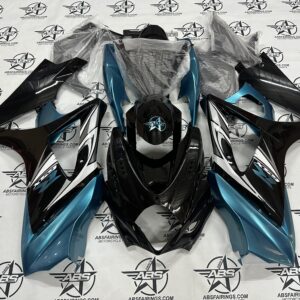 gloss black, pearl turquoise and white 2007 to 2008 gsxr 1000