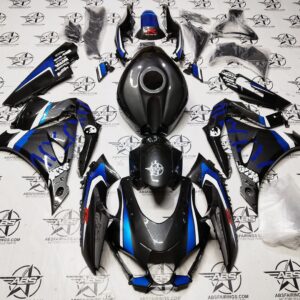carbon fiber blue and white with decals 2017 to 2025 gsxr 1000